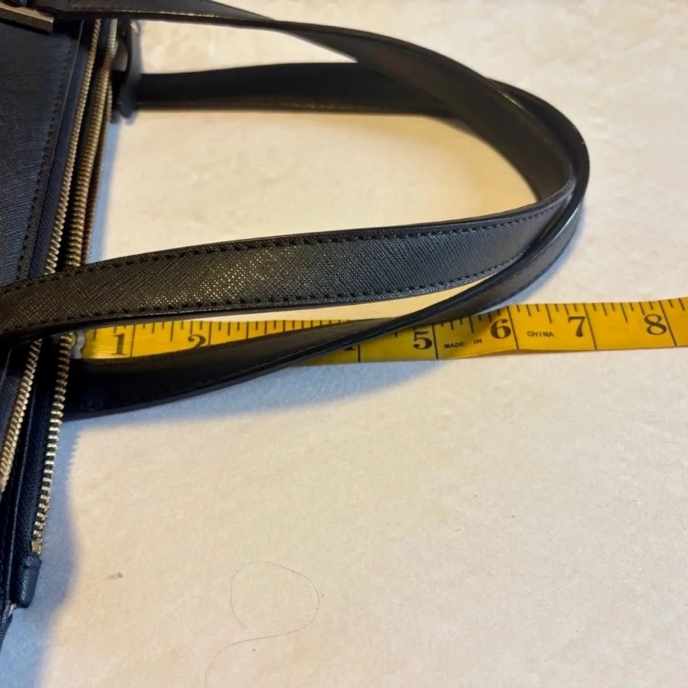 EUC Kate Spade New York Newbury Lane Cadene Black Leather Satchel - Picture 9 of 10